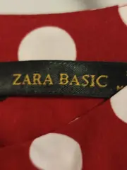 Vorschaubild 9 von Damen Festliches Kleid Rot Punkte Gr. M Retro Midikleid