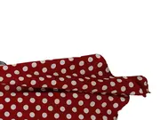 Vorschaubild 6 von Damen Festliches Kleid Rot Punkte Gr. M Retro Midikleid