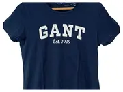 Vorschaubild 2 von Damen T-Shirt Gr. M Navy Blau Logo Print Baumwolle Est. 1949
