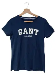Vorschaubild 1 von Damen T-Shirt Gr. M Navy Blau Logo Print Baumwolle Est. 1949