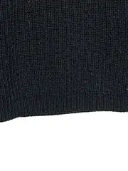 Vorschaubild 3 von Damen Strickpullover Schwarz XS Modern Rippstrick Langarm