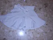 Vorschaubild 2 von Minirock Damen Gr. S Beige mit Schleife Volant Feminin