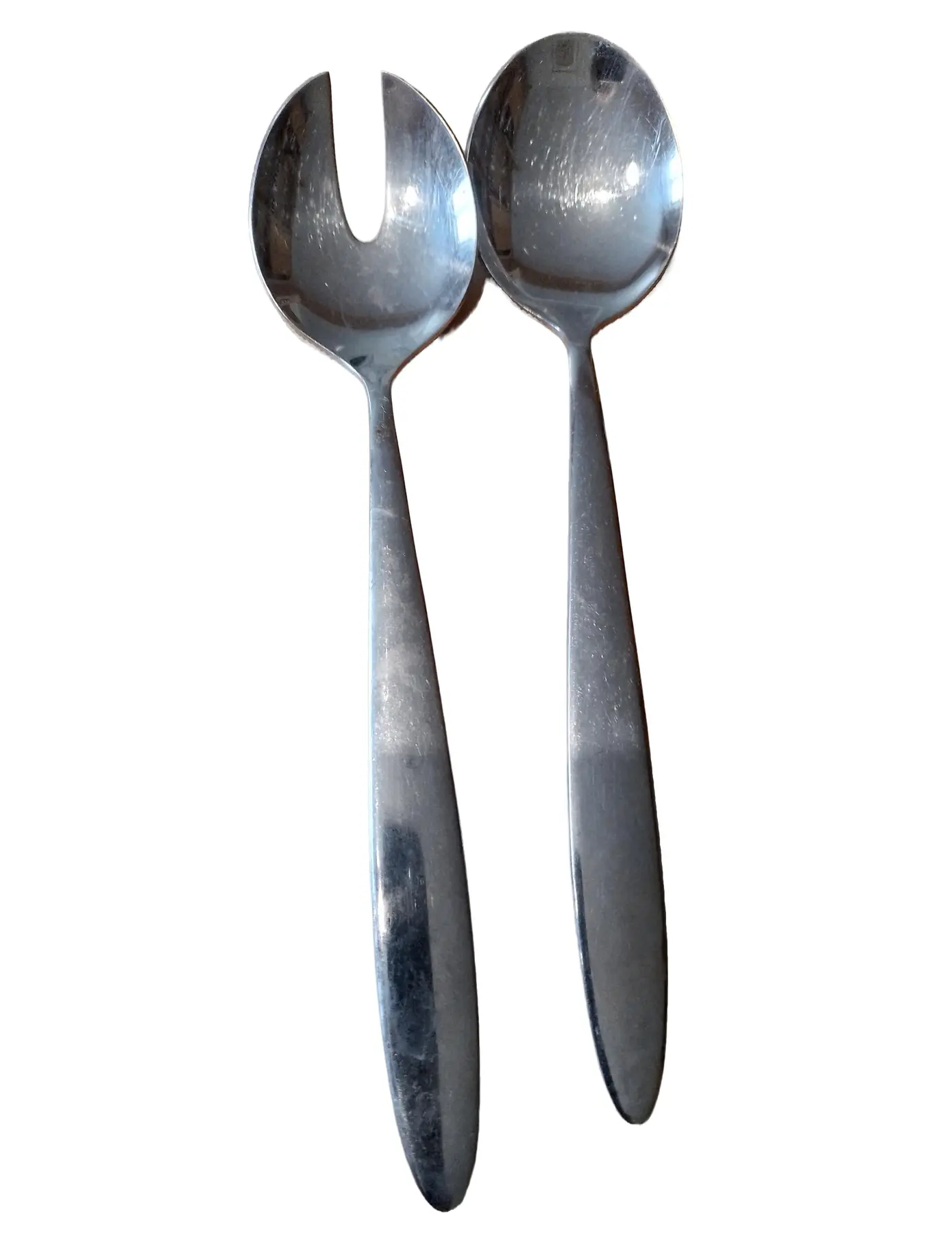 WMF Salatbesteck Modern Silber Edelstahl Servierbesteck Besteck