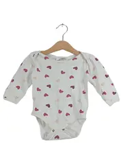 Vorschaubild 1 von Ergee Baby Body Langarm Gr. 86 Weiß Herzen Rosa Pink Mädchen