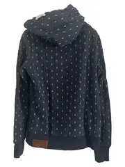 Vorschaubild 2 von Damen Kapuzenpullover Hoodie Anker Maritim Blau Gr. L