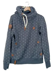 Vorschaubild 1 von Damen Kapuzenpullover Hoodie Anker Maritim Blau Gr. L