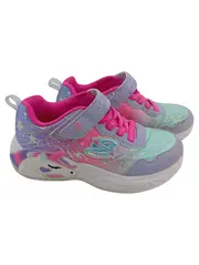 Vorschaubild 1 von Mädchen Sneaker low Gr. 28 Mehrfarbig Glitzer Einhorn Leuchtsohle