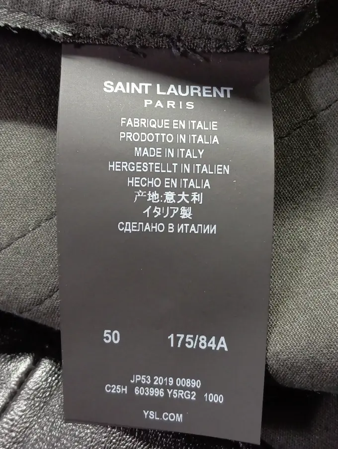 YVES SAINT LAURENT Lederhose Bild 4