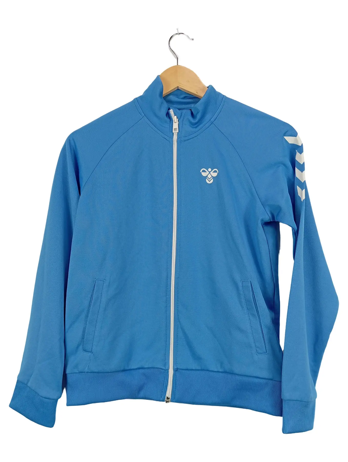 M.I. HUMMEL Hummel Kinder Trainingsjacke Gr. 146 Blau Sportlich Polyester