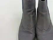 Vorschaubild 3 von Chelsea Boots Brogue Stiefelette Damen Gr. 40 Grau Leder