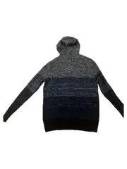 Vorschaubild 4 von Herren Kapuzenpullover Grau Farbverlauf L Baumwolle Freizeit