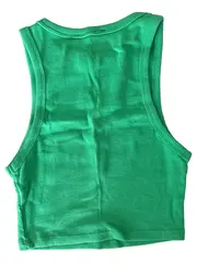 Vorschaubild 2 von Damen Tanktop Grün Gr. 36/S Casual Rippstrick