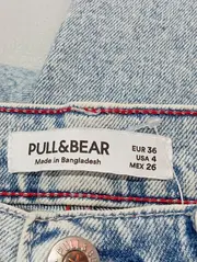 Vorschaubild 3 von Mom Jeans Damen Gr. 36/S Blau Casual Baumwolle