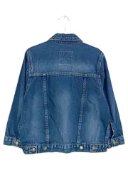 Vorschaubild 2 von Kinder Leichte Jacke Jeansjacke Blau Gr. 110 Casual