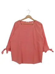 Vorschaubild 1 von Damen Bluse Gr. 40 Rot Gestreift Casual Schleifenärmel 3/4-Arm