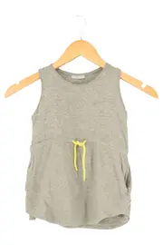 Vorschaubild 1 von Kinder Freizeitkleid Grau Baumwolle Minimalistisch Gr. 128