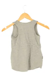 Vorschaubild 2 von Kinder Freizeitkleid Grau Baumwolle Minimalistisch Gr. 128