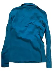 Vorschaubild 4 von Damen Poloshirt Langarm Uni Petrol Gr. L 42 Baumwolle