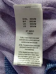 Vorschaubild 3 von Damen Pullover Gr. 40/M Lila Casual Metallic-Look Strick