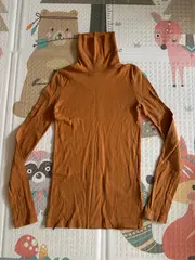 Vorschaubild 3 von Kinder Rollkragen Langarmshirt Gr. 146 Basic Orange