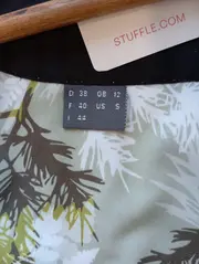 Vorschaubild 3 von Skijacke Damen Gr. 38/M Schwarz Outdoor Sportlich Kariert Kapuze