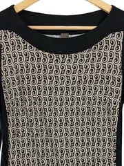 Vorschaubild 2 von Damen Freizeitkleid Gr. 38 Schwarz Grafisch Casual