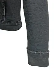 Vorschaubild 3 von Damen Jeansjacke mit Kapuze Gr. 38/M Grau Casual