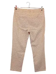 Vorschaubild 2 von Damen Stoffhose Gr. 42 XL Beige Grafisch Casual Elegant