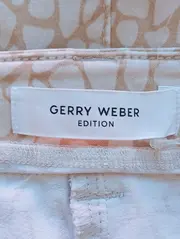 Vorschaubild 3 von Damen Stoffhose Gr. 42 XL Beige Grafisch Casual Elegant