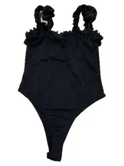 Vorschaubild 3 von Damen Body mit Rüschen Schwarz Gr. 34/XS