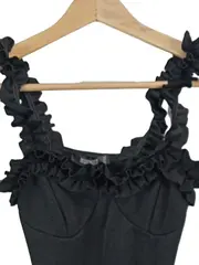 Vorschaubild 2 von Damen Body mit Rüschen Schwarz Gr. 34/XS