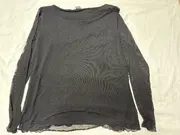 Vorschaubild 2 von Black Label Damen Langarmshirt Mesh Schwarz Gr. 46/3XL Elegant