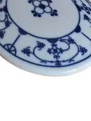 Vorschaubild 3 von Teetasse Blau Saks Porzellan 8cm floral weiß 4er Set