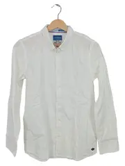 Vorschaubild 1 von Kinder Freizeithemd weiß Gr. 152 Langarm Casual Baumwolle