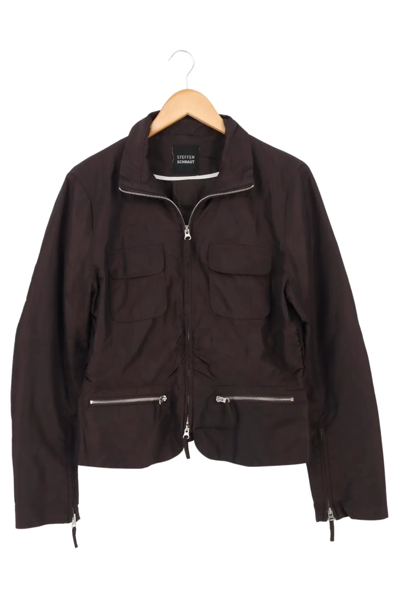 STEFFEN SCHRAUT Damen Leichte Jacke Gr. 36/S Braun Casual Preppy Urban