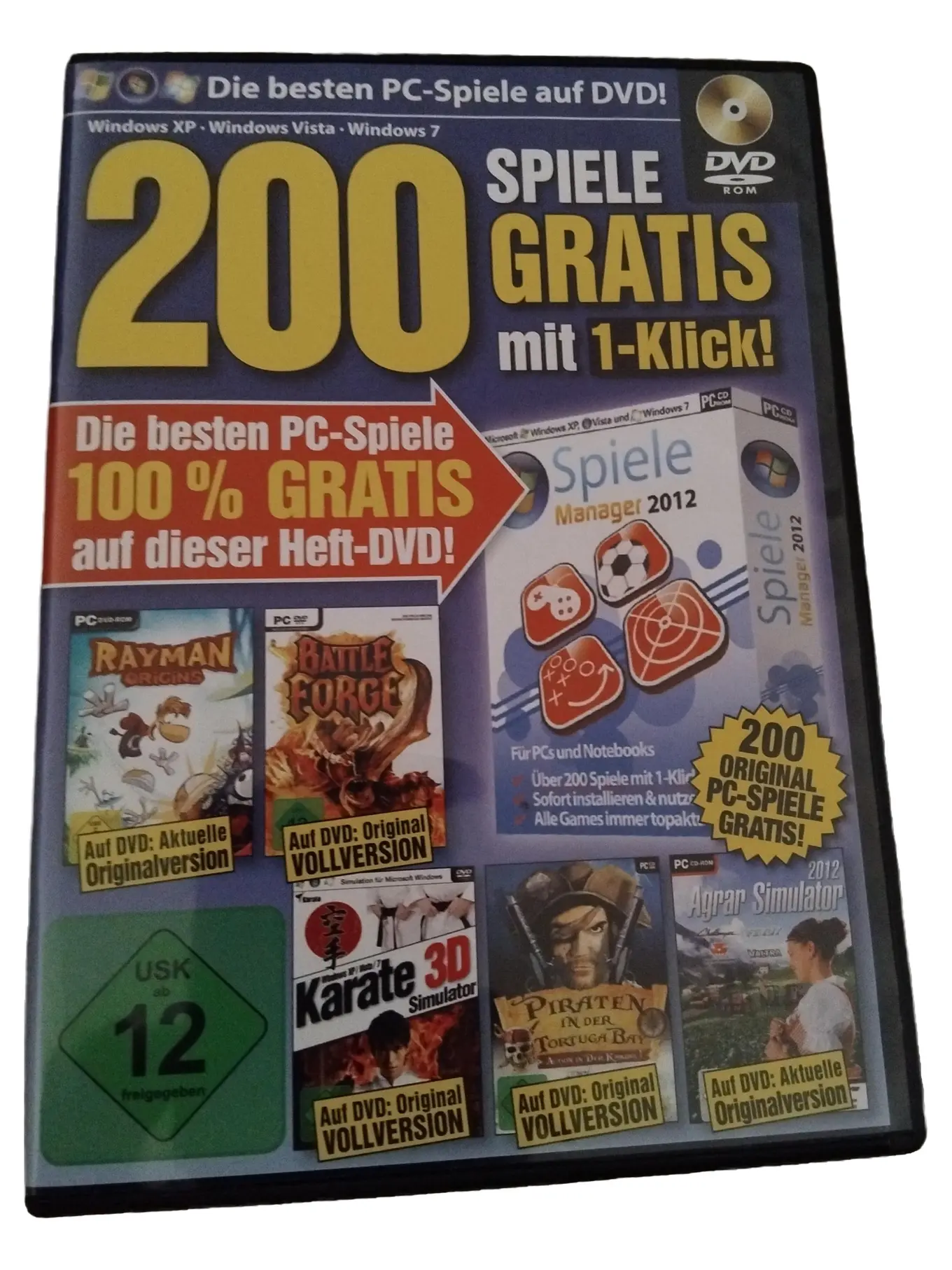 200 PC Spiele DVD Vollversionen Windows XP Vista 7 Sportspiele