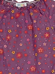 Vorschaubild 2 von Langarmshirt Mädchen Gr. 98 Lila Sterne Baumwolle