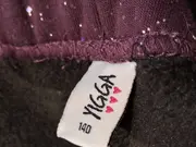 Vorschaubild 5 von Kinder Mädchen Leggings Lila Glitzer Gr. 140 Freizeit Baumwolle