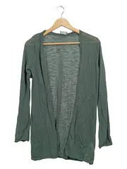 Vorschaubild 1 von Taifun Damen Strickjacke Gr. 34/XS Grün Viskose Cardigan Offen