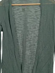 Vorschaubild 2 von Taifun Damen Strickjacke Gr. 34/XS Grün Viskose Cardigan Offen