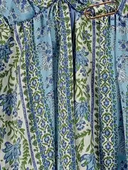 Vorschaubild 2 von Damen Freizeitkleid Blumenmuster Wickeloptik Gr. 36