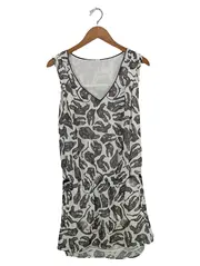 Vorschaubild 1 von Damen Freizeitkleid Knochenmuster Mehrfarbig Gr. 38/M Baumwolle Casual