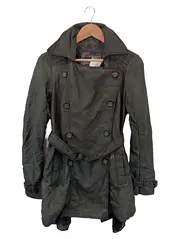 Vorschaubild 1 von Trenchcoat Damen Gr. 36/S Grau Vintage Kurzmantel Übergangsjacke