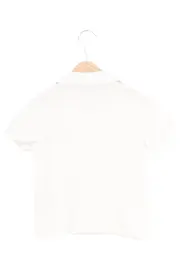 Vorschaubild 2 von Kinder Poloshirt Gr. 98 Weiß Kurzarm