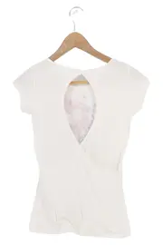 Vorschaubild 2 von T-Shirt Kinder Gr. 122 Weiß Grafisch Cut-Outs Casual