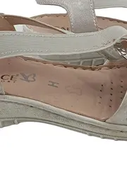 Vorschaubild 4 von Damen Sandaletten Gr. 37,5 Silber Leder Komfort Sommer