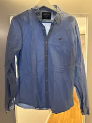 Vorschaubild 3 von Herren Freizeithemd Langarm Blau Gr. M Casual