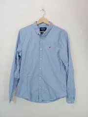 Vorschaubild 4 von Herren Freizeithemd Langarm Blau Gr. M Casual