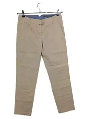 Vorschaubild 1 von Chino Stoffhose Damen Beige Baumwolle Gr. M L28 Casual