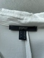 Vorschaubild 2 von Damen Hemdbluse Gr. 36 S Weiß Casual Kurzarm Bluse